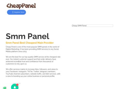 CheapPanel.com  SMM Panel Best Cheapest Provider