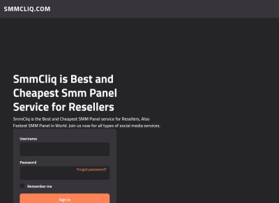Best & Cheapest SMM Reseller Panel | SmmCliq.com